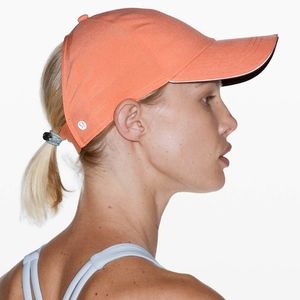 Lululemon Baller Hat Run *Ponytail (Coral Kiss/Cherry Cola)